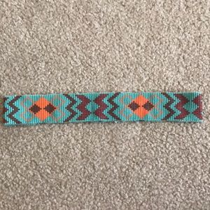 Beaded stretchy headband